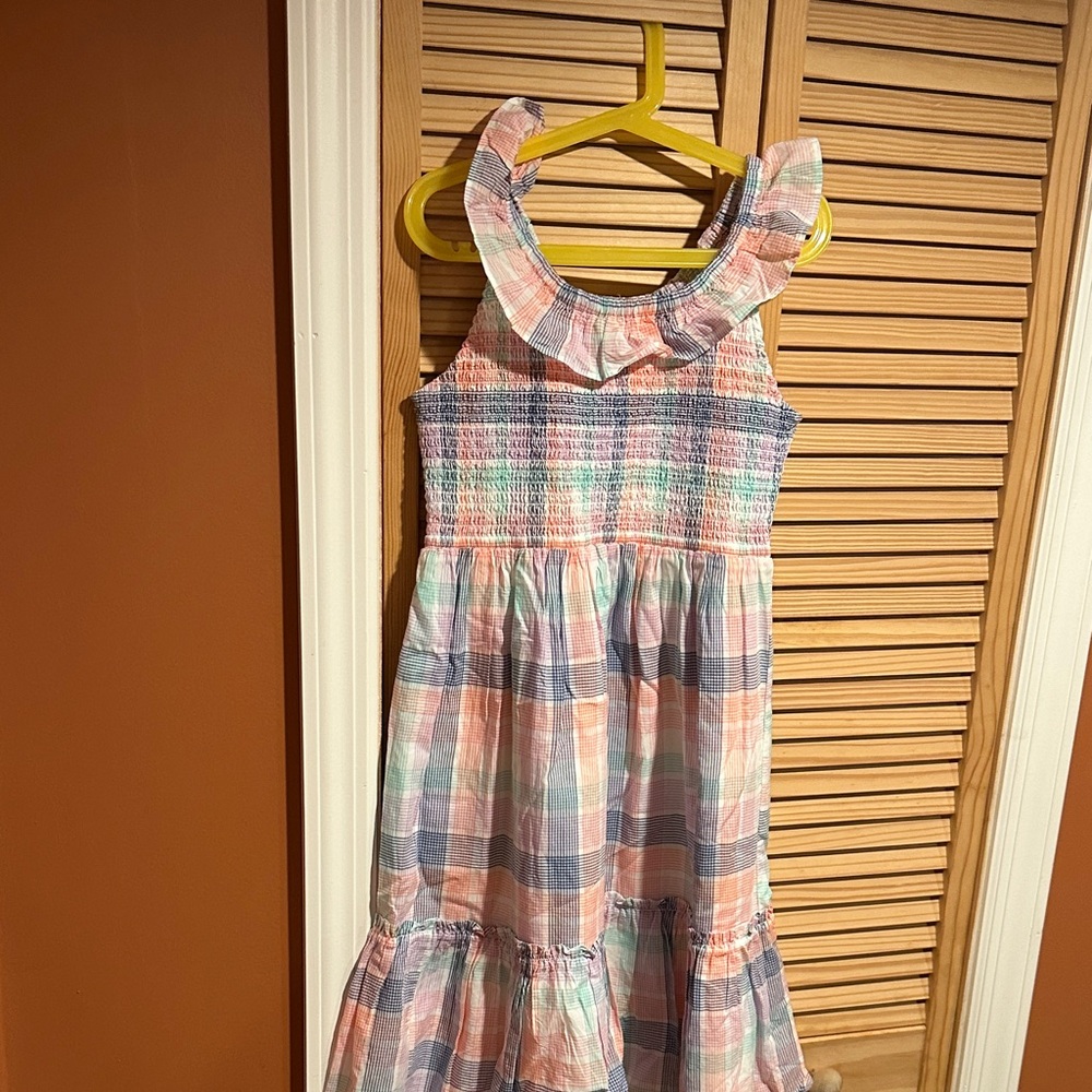Crewcuts Multicolor Plaid Ruffle Dress